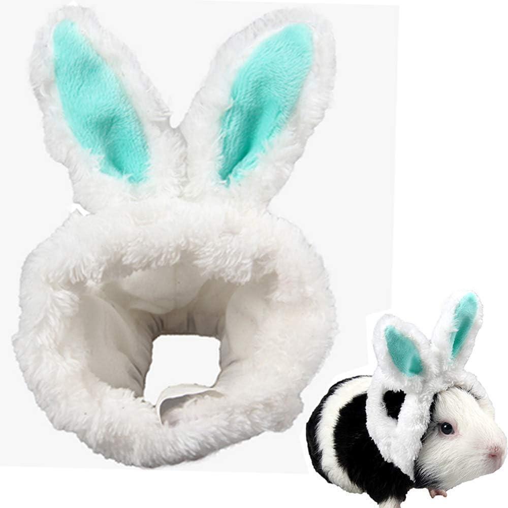 imageANIAC Funny Cat Hat for Cat XXS Dog Sun Hat with Ears Hole Rabbit Outfit for Bunny Mini Sombrero Puppy Hat Party Costume Head Accessories for Kitten Kitty Small Breeds YellowGreen