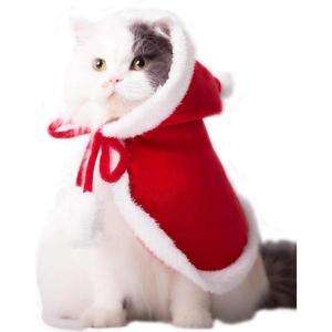 ANIAC Christmas Puppy Reindeer Costume Xmas Dog Elk Cloak with Antlers Cat Santa Cape Christmas Dog Outfit for Small Medium Dog (Medium, Brown)(Red-3)